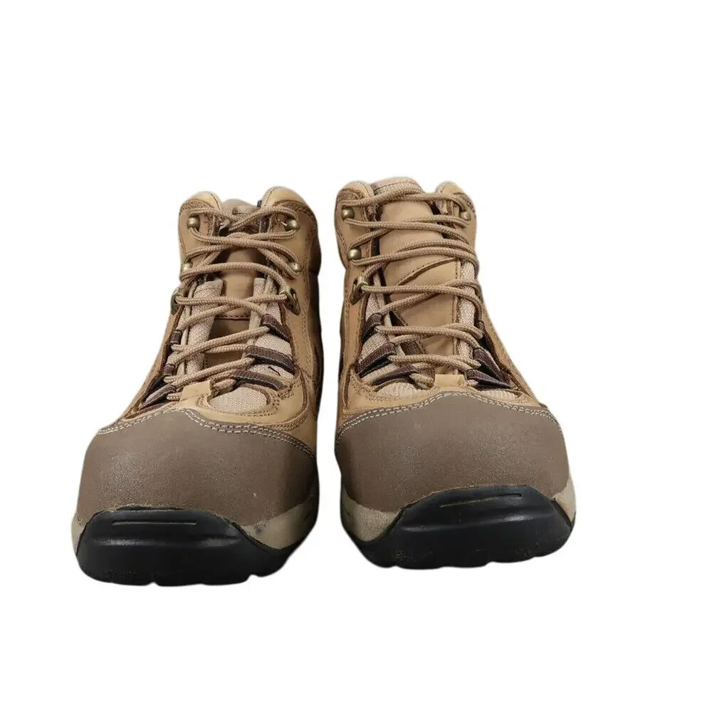 Cabelas Shoes Mens 13 Hiking Boots Outdoor Leather Mid Lace Up Active Trek Brown
